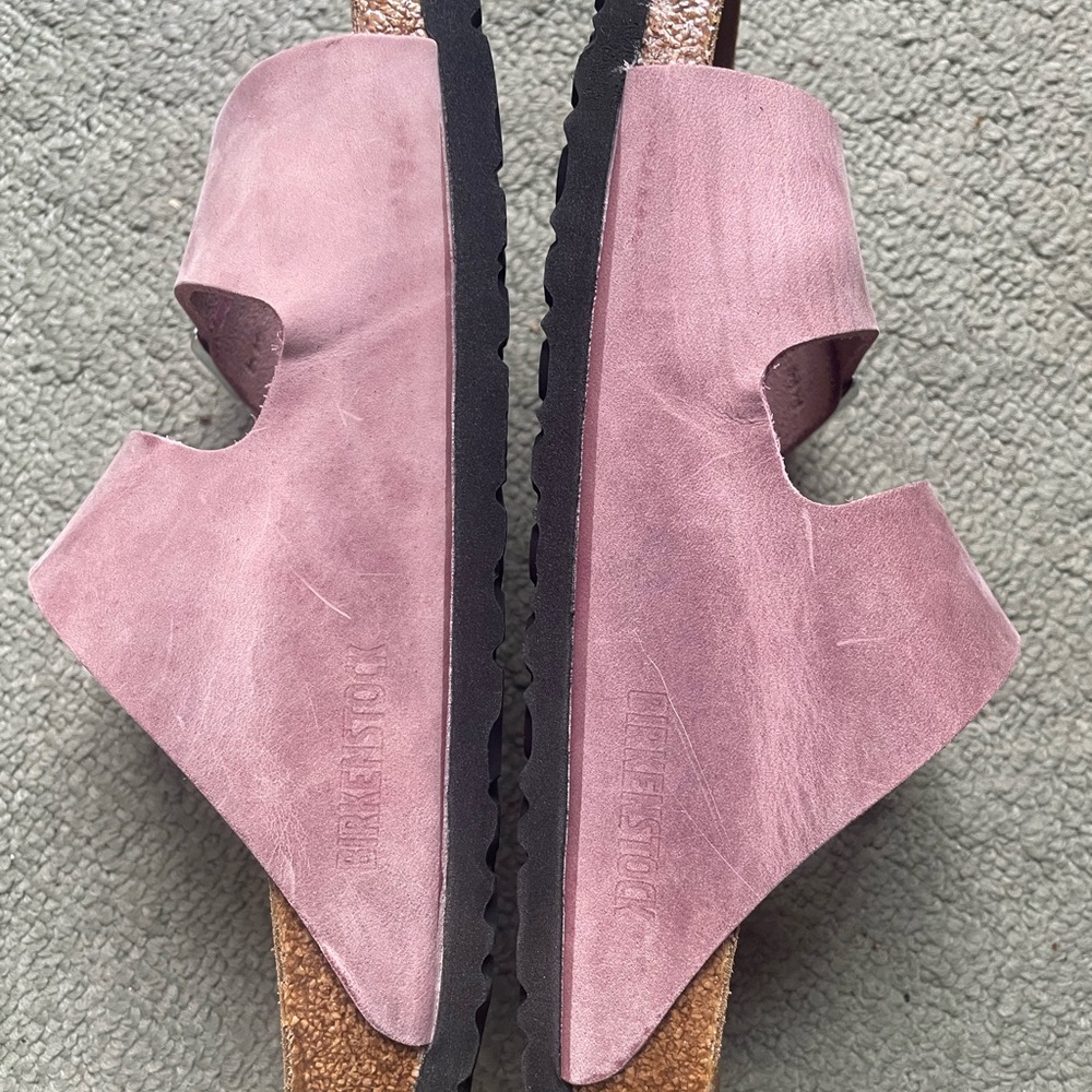 Birkenstock Arizona lavender oiled leather 38/7 narrow - Picture 4 of 8